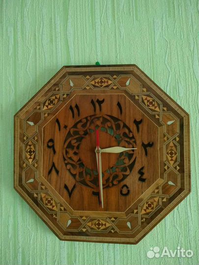 Часы настенные деревянные восточные