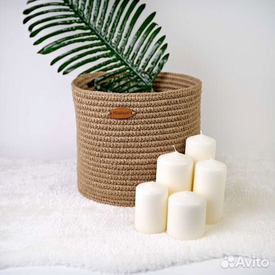 Корзина из джута