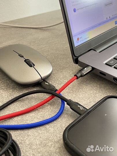 Кабель USB - microusb+Type-C+Lightning, 1.2 м, чер