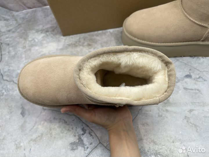 Угги на Платформе Ugg Classic Mini Platform Sand