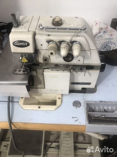 Оверлок краевка gemsy gem 737 f-15
