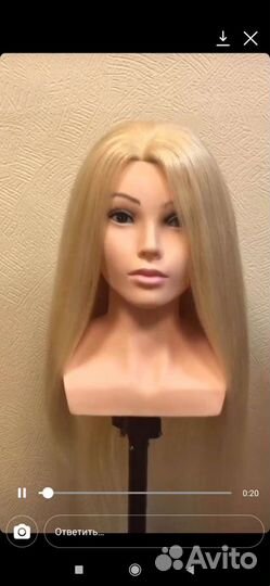 Волосы натуральные блонд