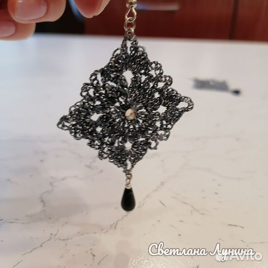 Серьги большие