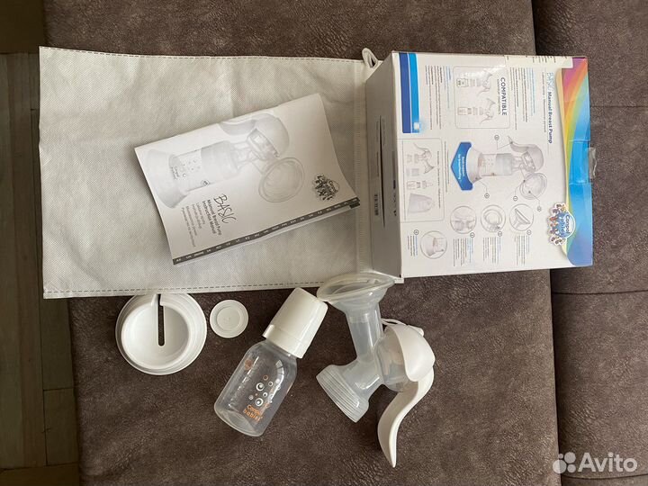 Молокоотсос ручной+накладки на грудь