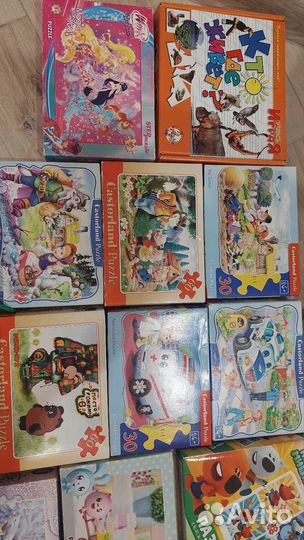 Пазлы еlc, djeco, castorland и т.д 16шт