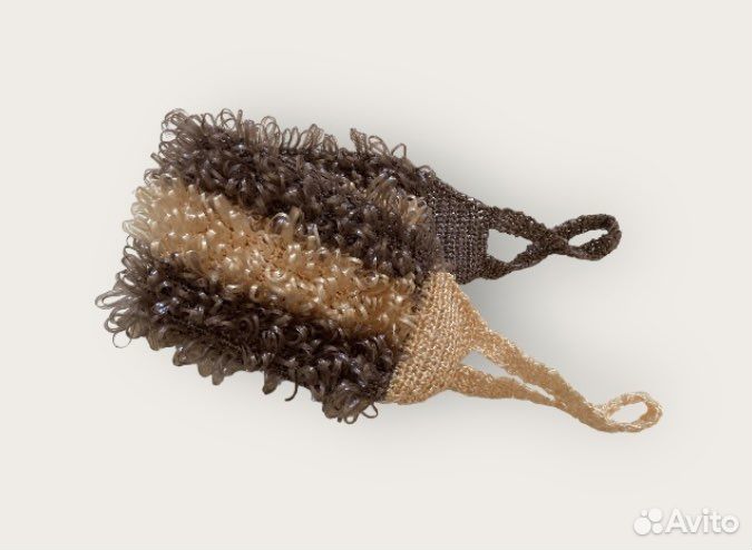 Мочалка для тела вязаная