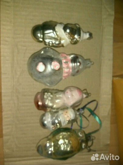 Винтажные елочные игрушки