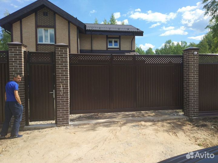 Откатные ворота под ключ