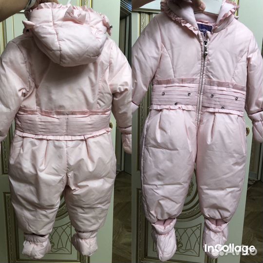 Пуховик для девочки 74 см