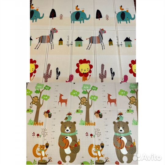 Развивающий детский термо коврик новый 180/200