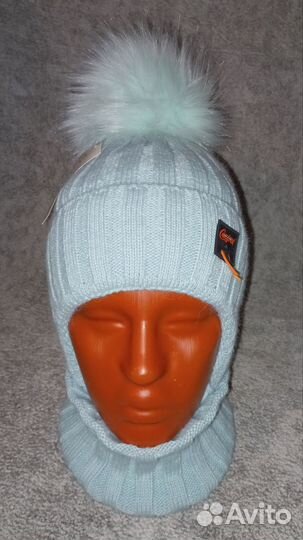 Детская шапка+снуд для мальчика(зима)