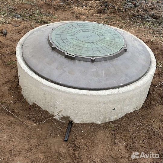 Колодец Септик из жб колец копка бурение машиной
