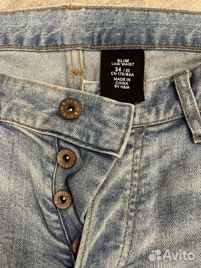 Джинсы мужские levis zara hm w34 l32