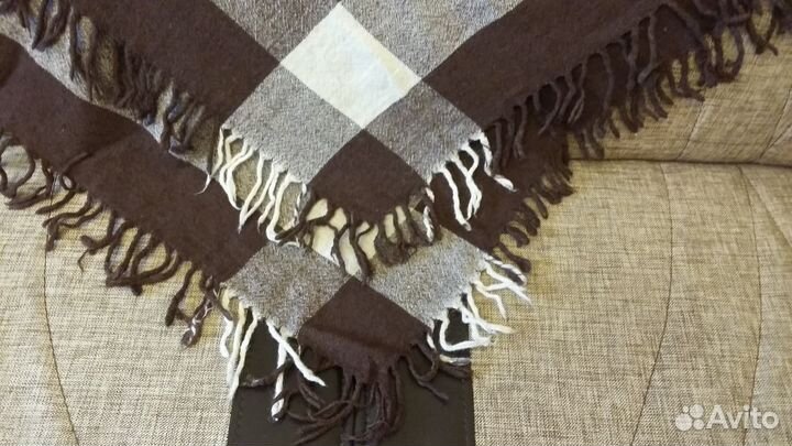 Платок шаль тонкая чистая шерсть. Винтаж. Раритет