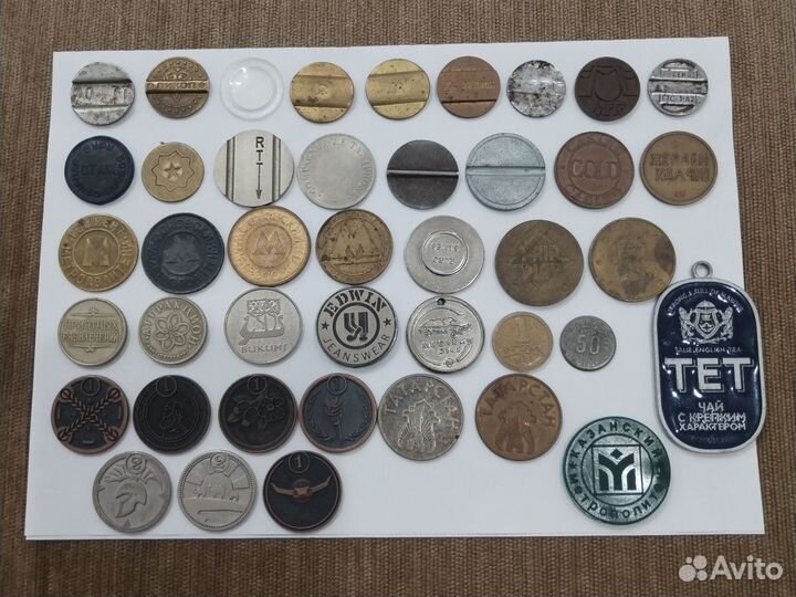 Жетоны метро, тлф, игровые