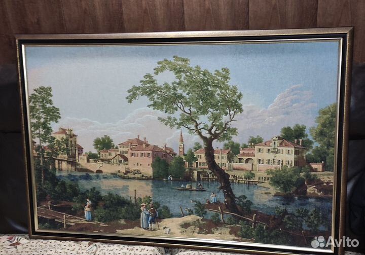 Большой гобелен в багете