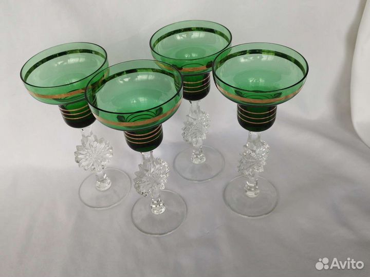 Подсвечники стекло СССР+ в подарок хрусталь