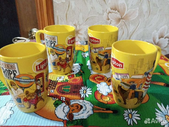 Коллекционные бокалы 4 штуки в наличии