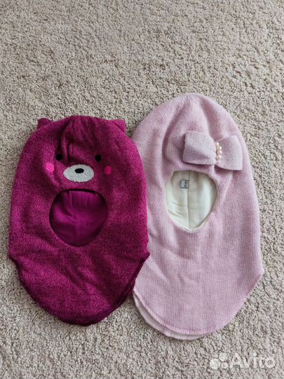 Шапки для девочки 3 - 5 лет (5шт)