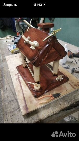 Скамейка,бельчатник,скворечник