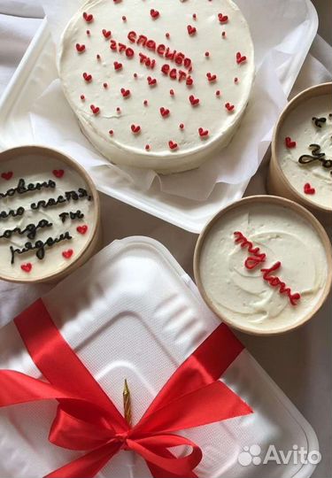 Бенто торт. Cake to go. Торт на заказ