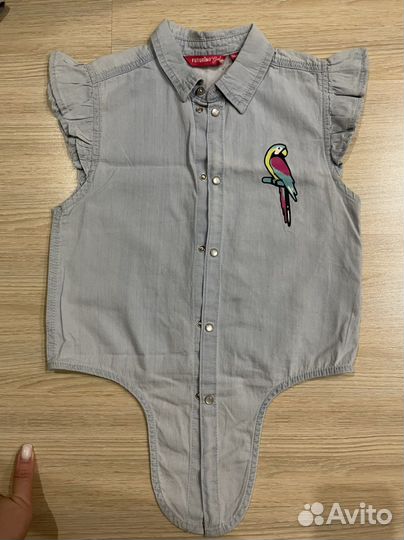 Джинсовая рубашка для девочки