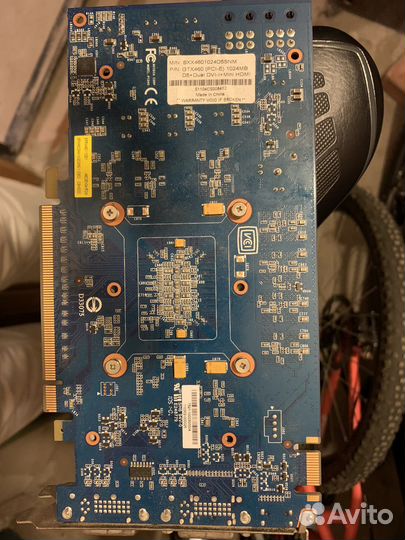 Видеокарта gtx460 1gb на запчасти