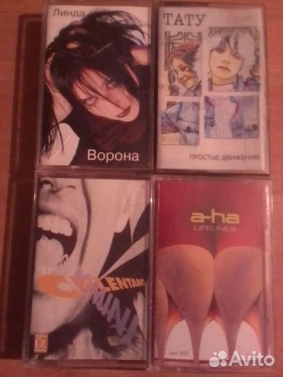 Аудио кассеты, русский рок, поп 90-х