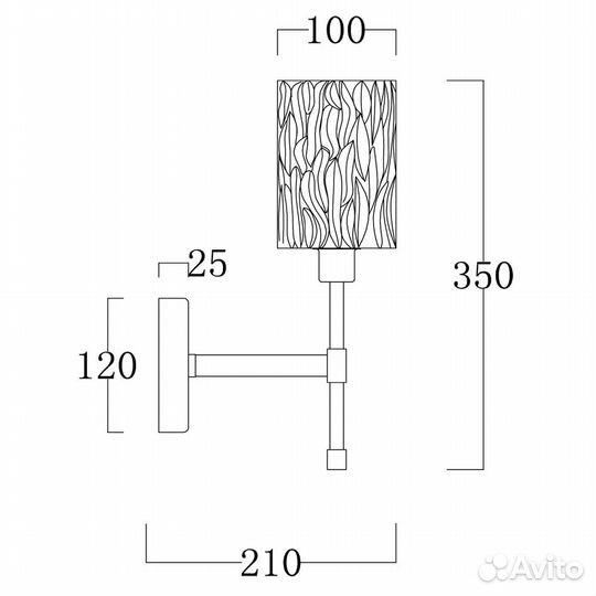 Бра Freya Elsa FR5133WL-01CH - мятая коробка