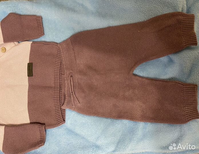Вязаный костюм детский 68 74