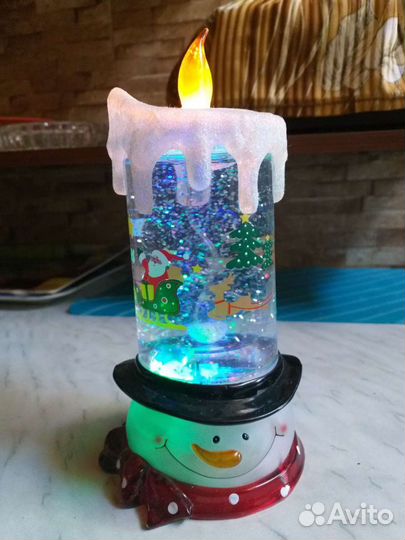 Декоративная светодиодная свеча и фонарь