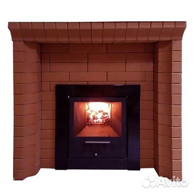 Портал для печей Фигурный Кирпич (Красный) LK