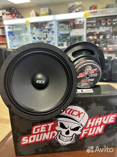 Динамики Kicx LL 80 (20 см) мощные 150/300 Вт
