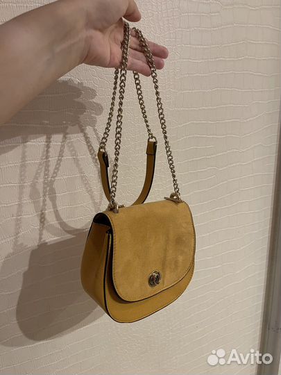 Сумка HM кросс боди женская горчичная