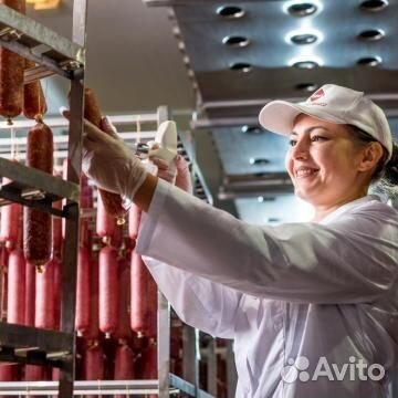 Упаковщик/ца в колбасный цех Вахта жилье+питание