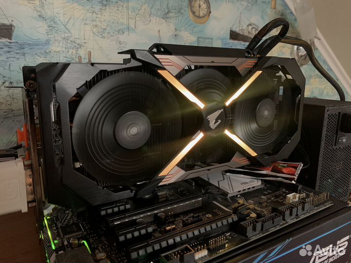 Видеокарта gtx 1080 ti 11gb gigabate aorus