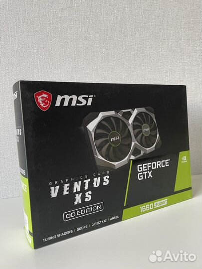 Видеокарта msi gtx 1660 super 6gb ventus xs
