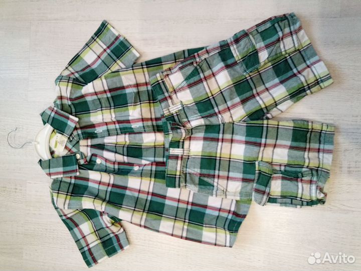 Костюм Crazy8 шорты и рубашка 104р