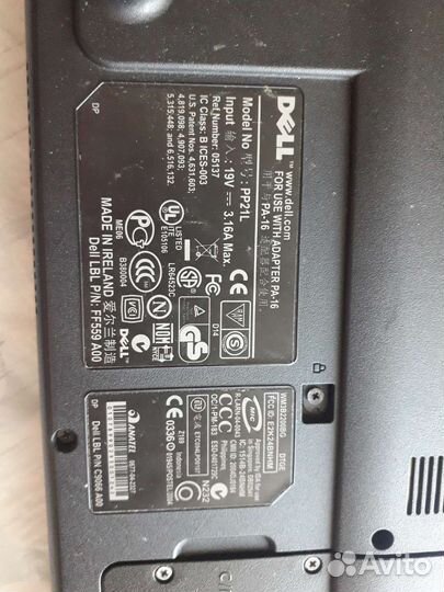 Ноутбук dell pp21l