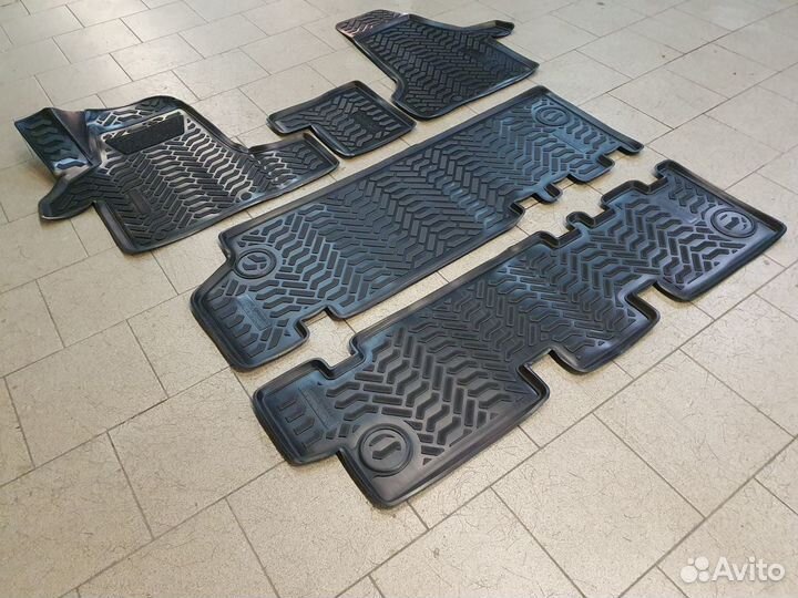 Коврики в салон Volkswagen Caravelle T6 (3 ряда)