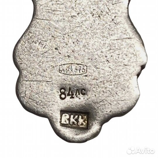 Царский нательный крест.Серебро 84 пробы.Эмали