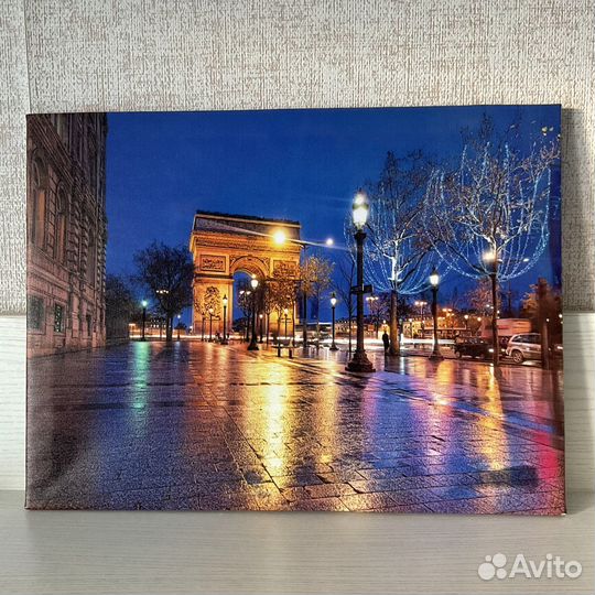 Картина с подсветкой интерьерная