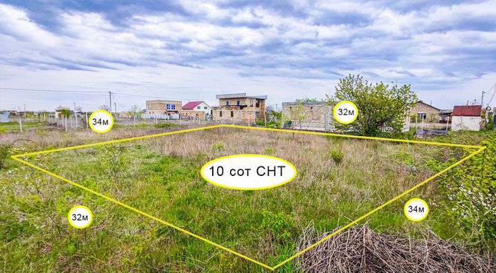 Участок 10 сот. (СНТ, ДНП)