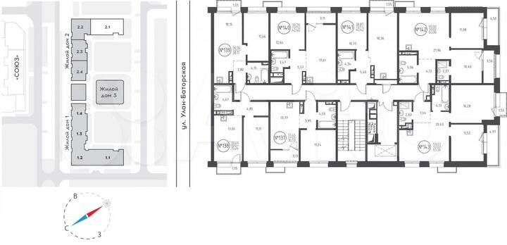 1-к. квартира, 42,4 м², 7/10 эт.