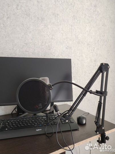 Микрофон Samson C01U PRO + попфильтр + пантограф