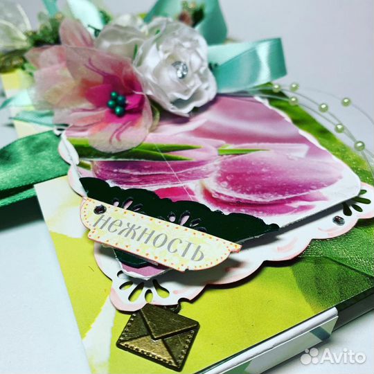 Открытка-шоколадница ручной работы