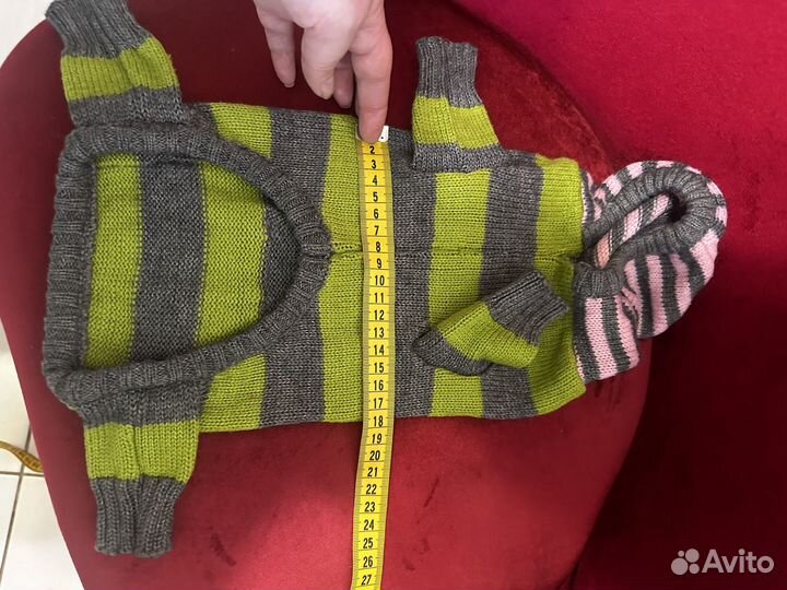 Вязаная кофта для собак