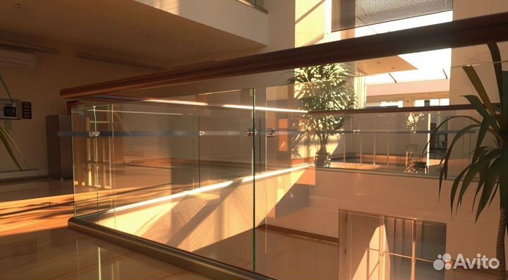 Перила для лестницы / Стеклянные ограждения