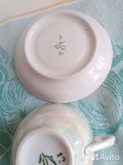 Бокалы, Сливочник, блюдца, стакан