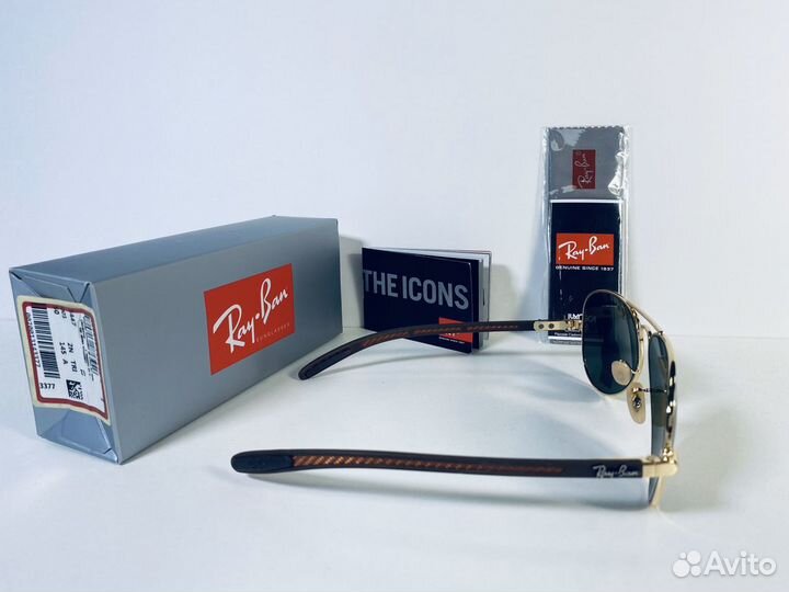 Очки Ray Ban Aviator Carbon RB 8307 золото,стекло